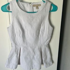 White peplum shirt